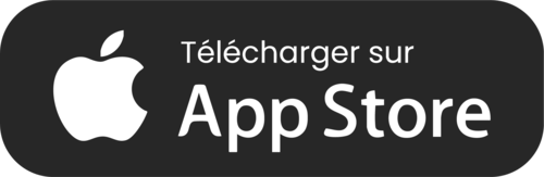 Bouton blanc t&eacute;l&eacute;charger application ATB AUTO sur l'Apple Store