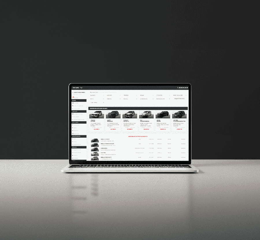 Plateforme auto pro avec plus de 1500 v&eacute;hicules disponibles