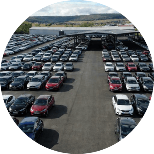parc automobile avec grand stock de v&eacute;hicules disponibles