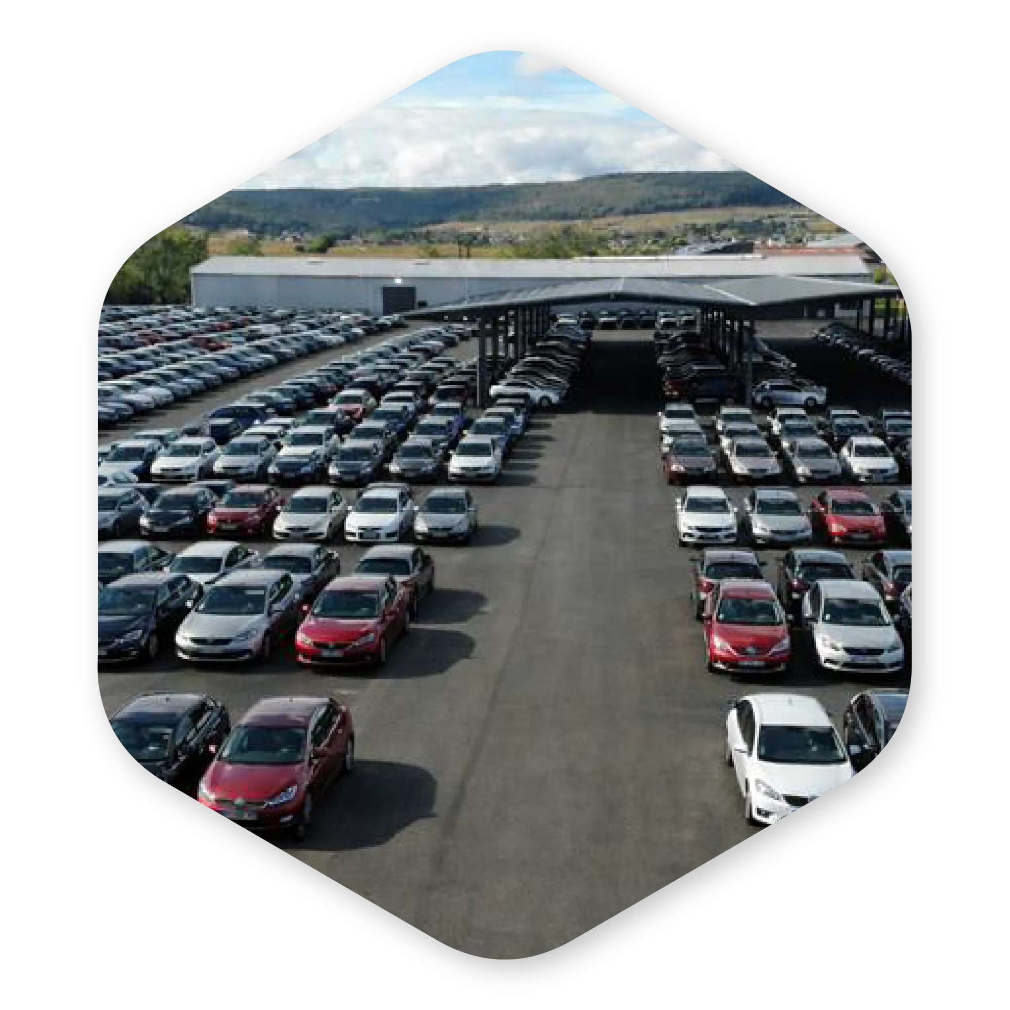 parc automobile avec grand stock de v&eacute;hicules disponibles